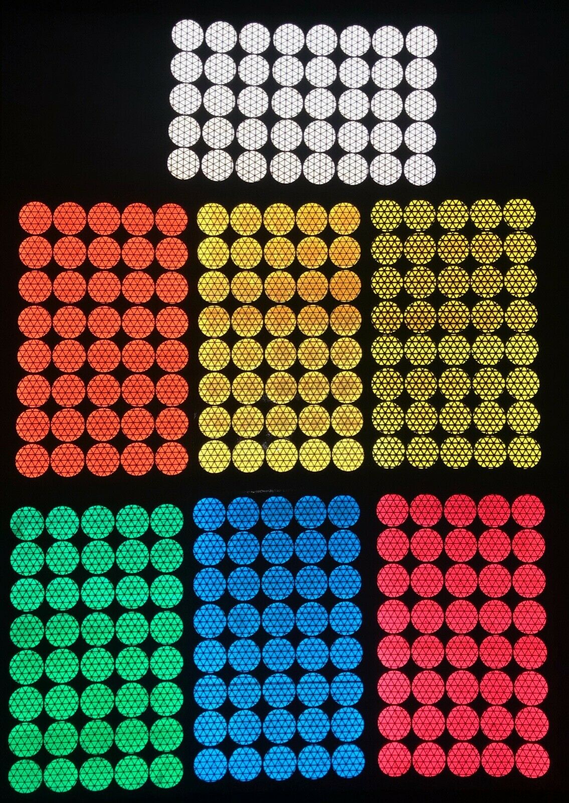40 Oralite Reflective 1" V98  Dots - Reflective Pro
