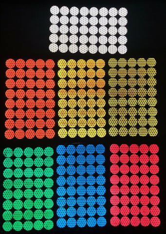 2 Piece Reflective Chevron Panel Kit Oralite V98 Fluorescent Lime & Red Orafol - Foto 6