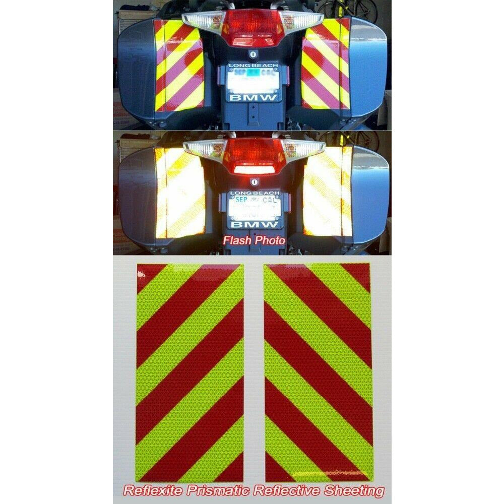 6"x12" Reflective Chevron Panels Motorcycle Oralite - Reflective Pro