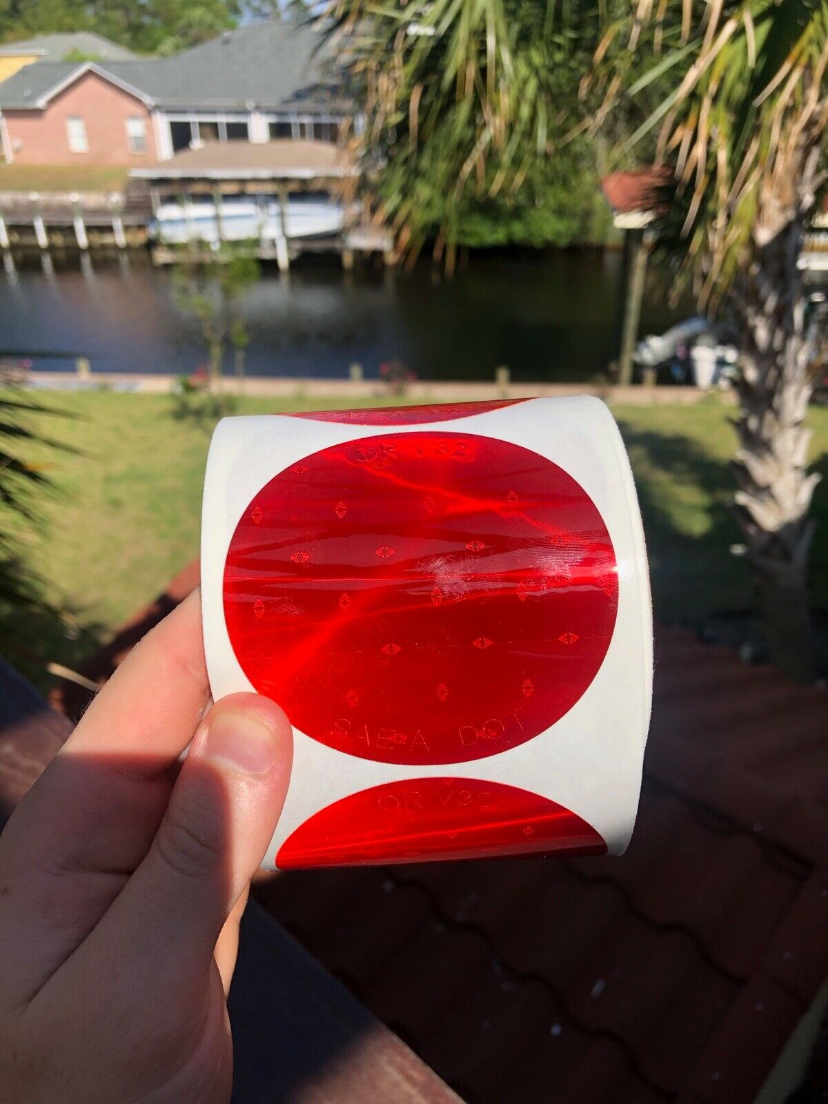 3" SAE Oralite Reflective Circles V32 Type 5 Reflectors - Reflective Pro