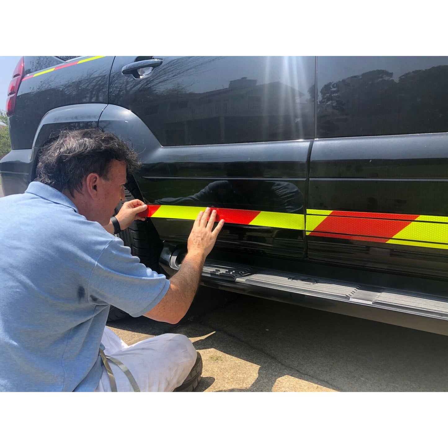 Reflective Chevron Rocker Panels & Pinstripe - Reflective Pro