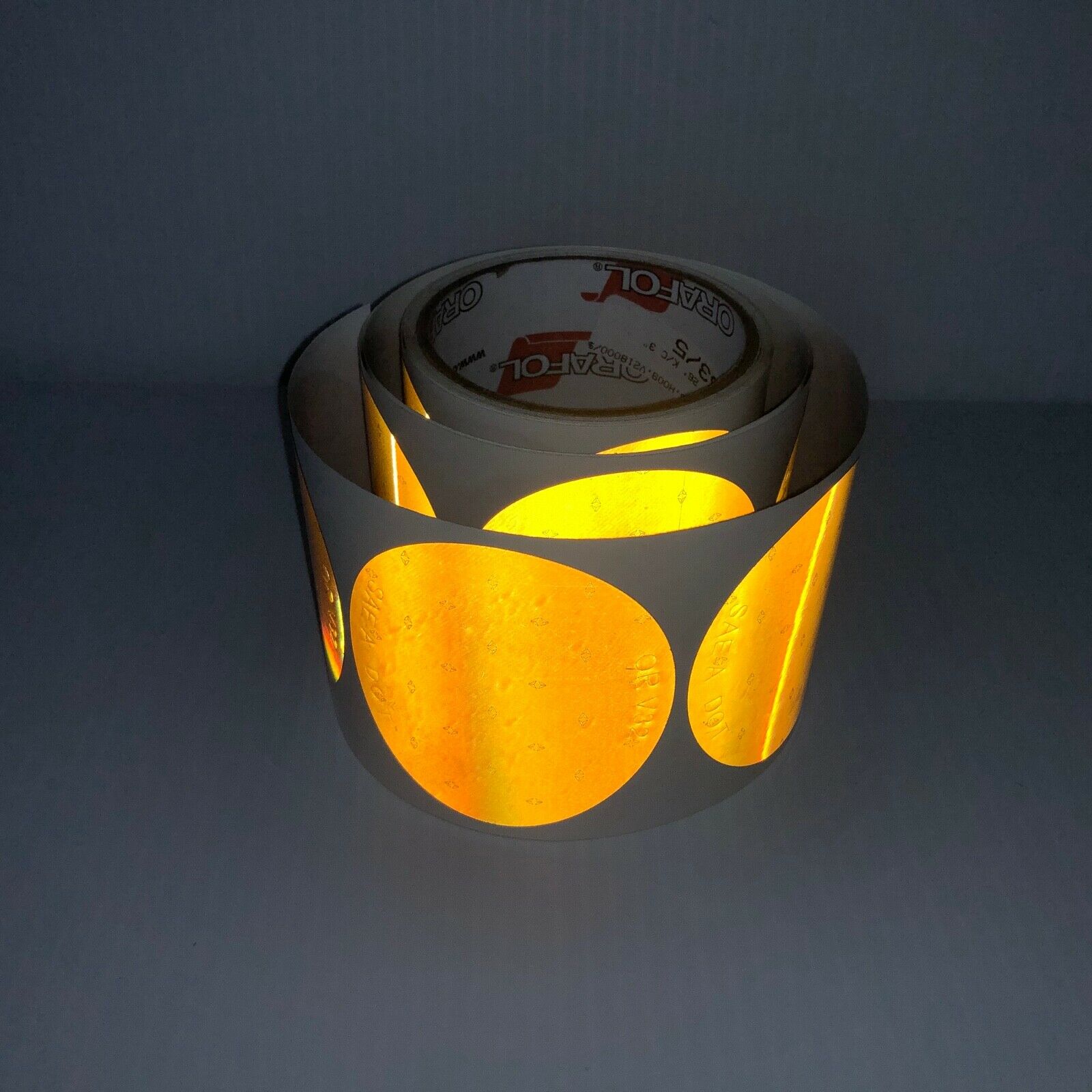 3" SAE Oralite Reflective Circles V32 Type 5 Reflectors - Reflective Pro