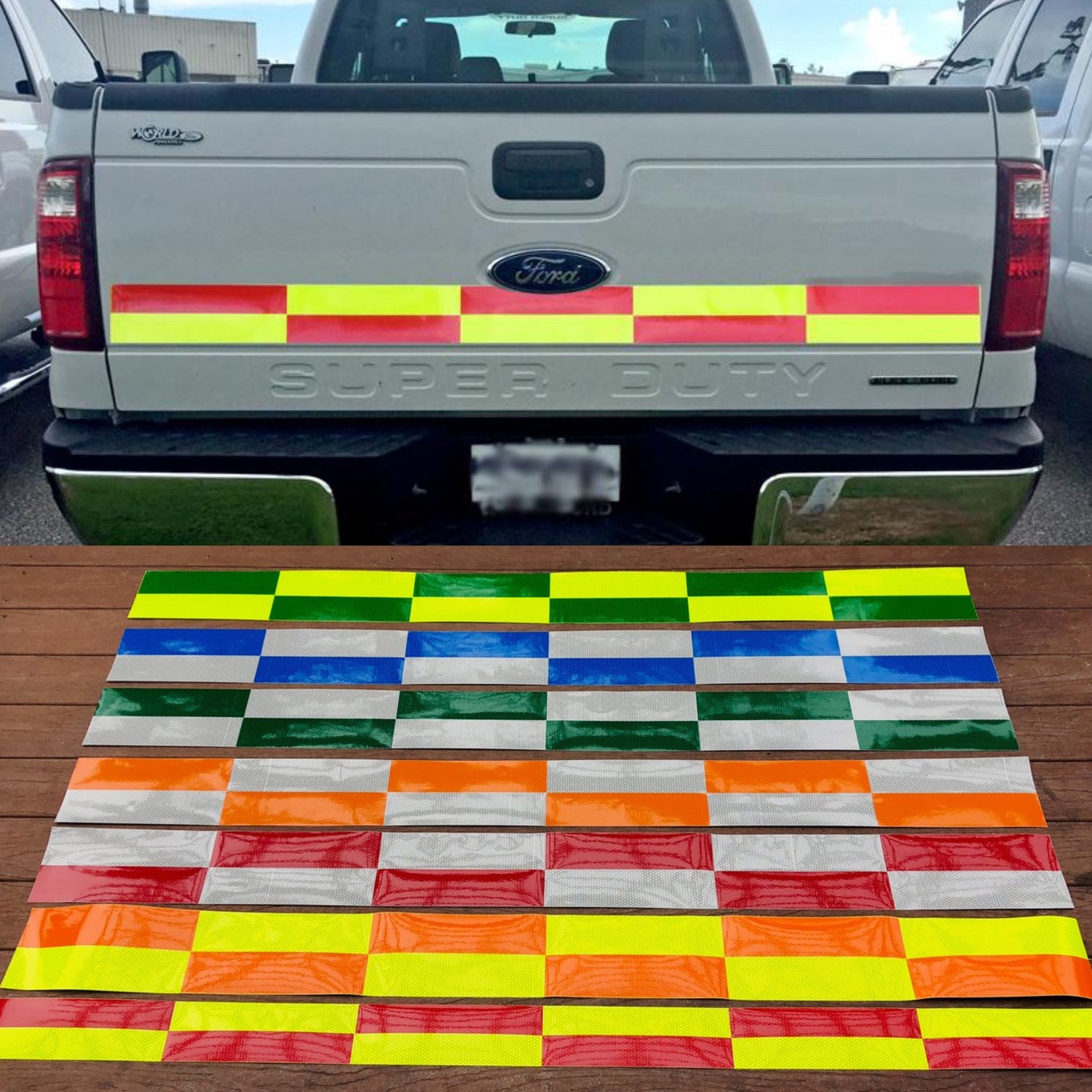 Reflective Battenburg Panels - One Piece Self Adhesive - Multiple Colors - Reflective Pro