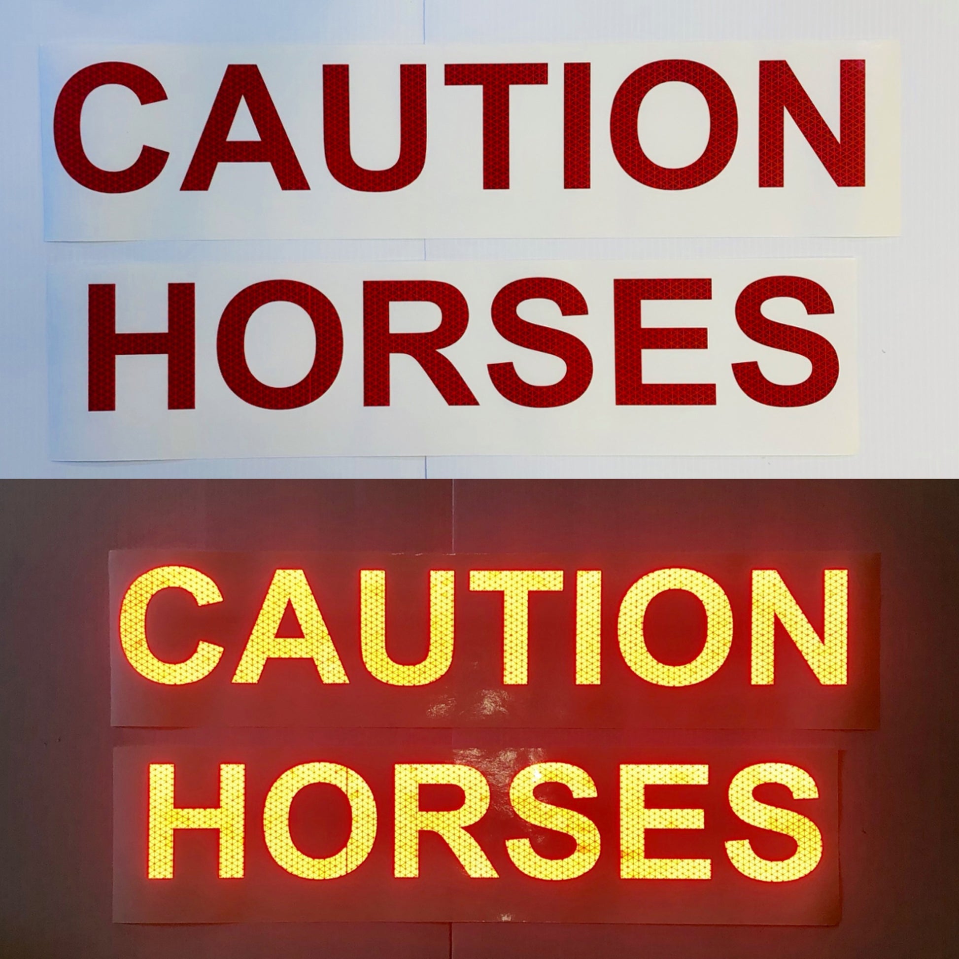 Reflective V98 Word Decals (Multiple Variations) Animal Related - Reflective Pro