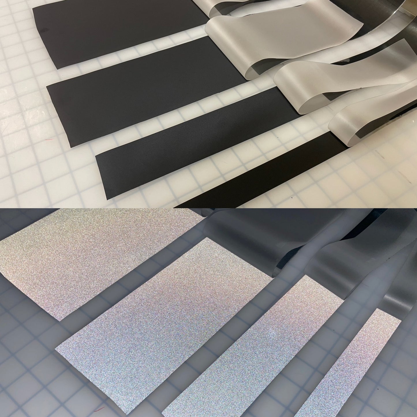 Black Reflective Fabric Sew On 1" 2" 4" 6" Reflects White - Reflective Pro
