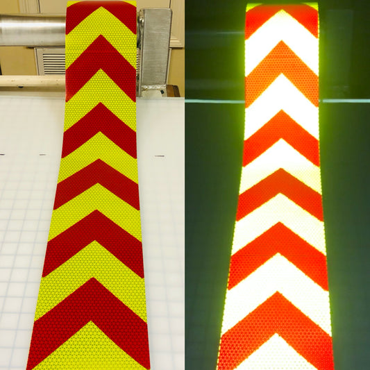 6 Inch Reflective Arrow Directional Panel/Roll (By the Foot) - Reflective Pro
