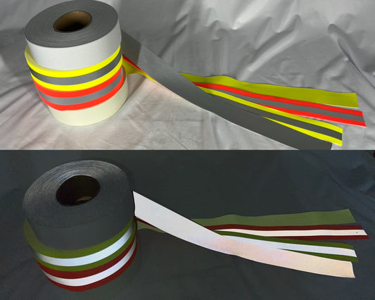 2" Inch Reflective FIRE TRIM Sew On Fabric Tape (Flame Retardant) - Reflective Pro