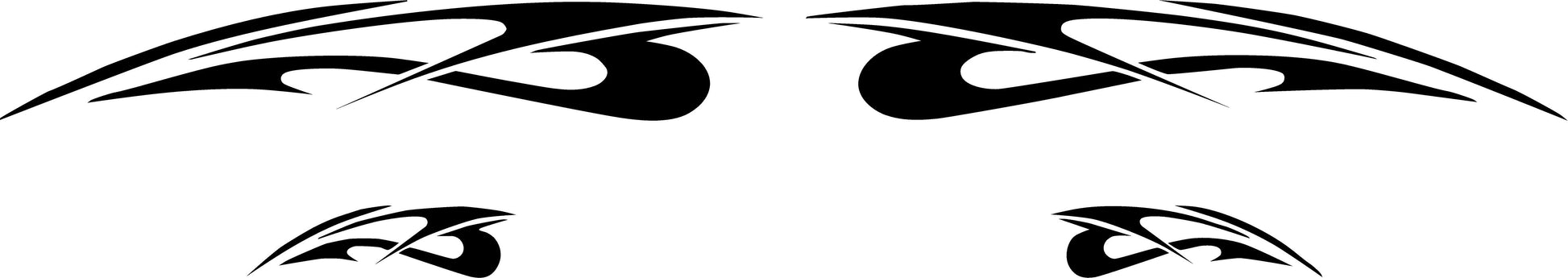 REFLECTIVE or Regular Golf Cart Graphic Decals 2 Pairs of 2 Vinyl Decal Universal Fit- 5 - Reflective Pro