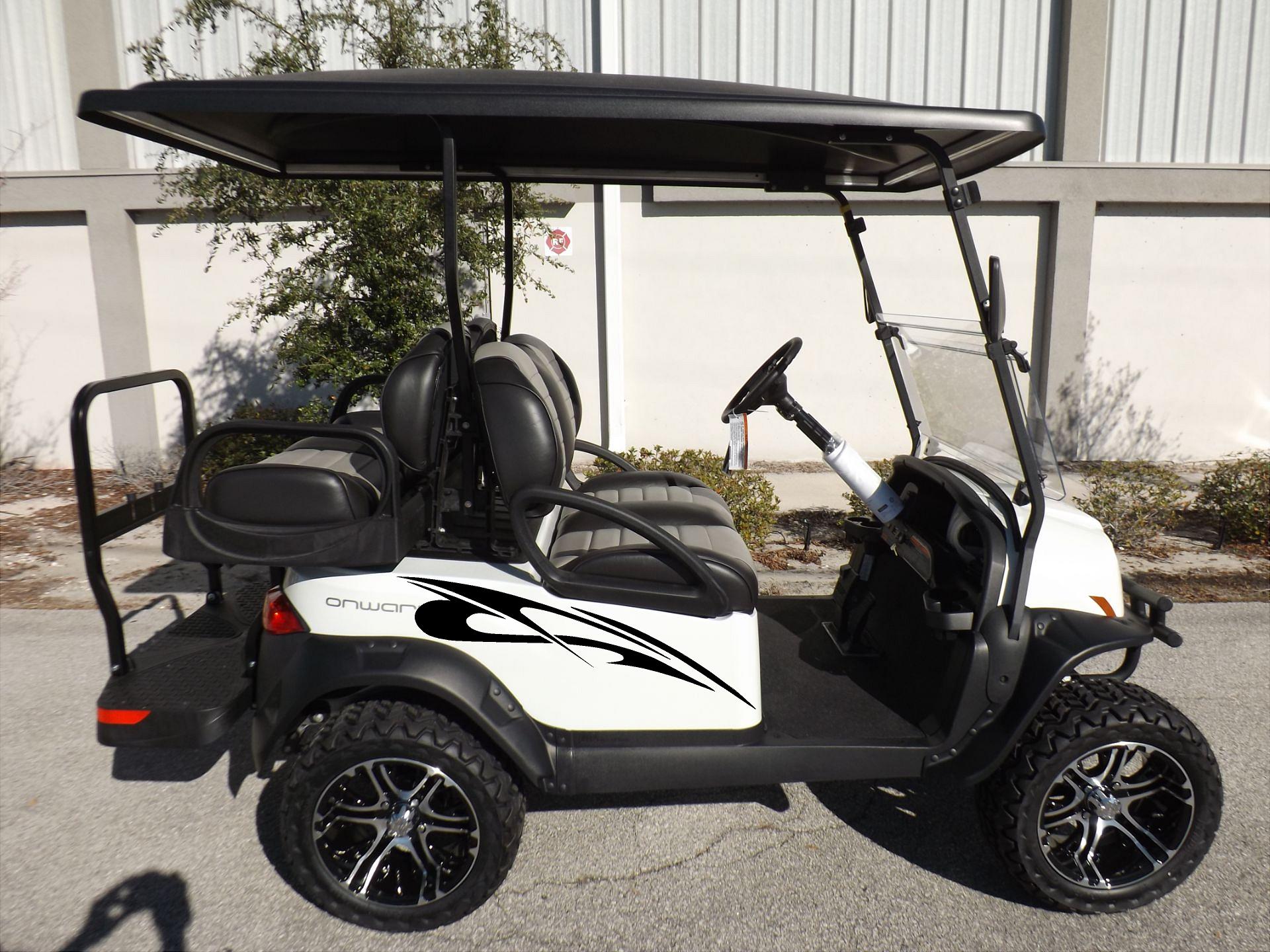 REFLECTIVE or Regular Golf Cart Graphic Decals 2 Pairs of 2 Vinyl Decal Universal Fit- 5 - Reflective Pro