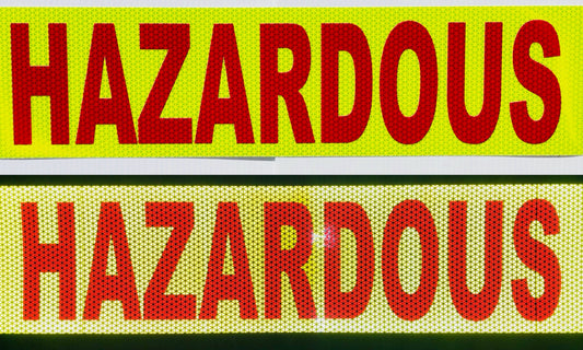 "HAZARDOUS" 6"x24" Reflective Word Panel - Reflective Pro