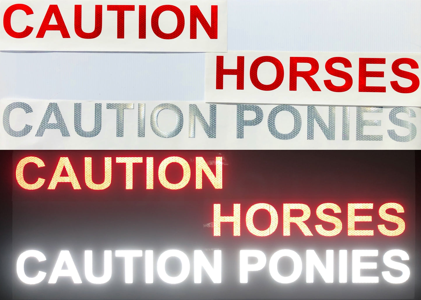 Reflective V98 Word Decals (Multiple Variations) Animal Related - Reflective Pro