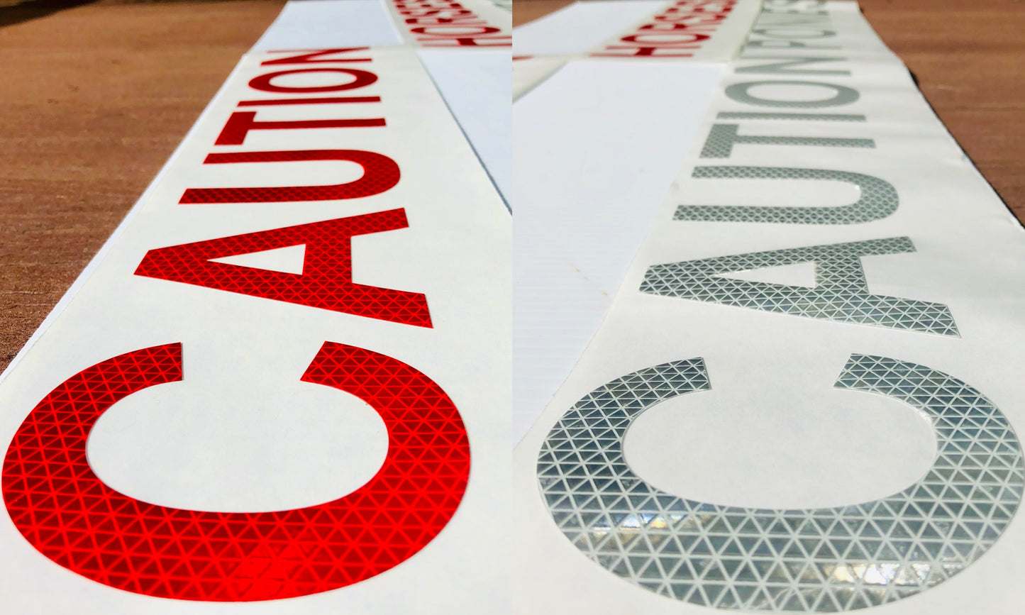 Reflective V98 Word Decals (Multiple Variations) Animal Related - Reflective Pro