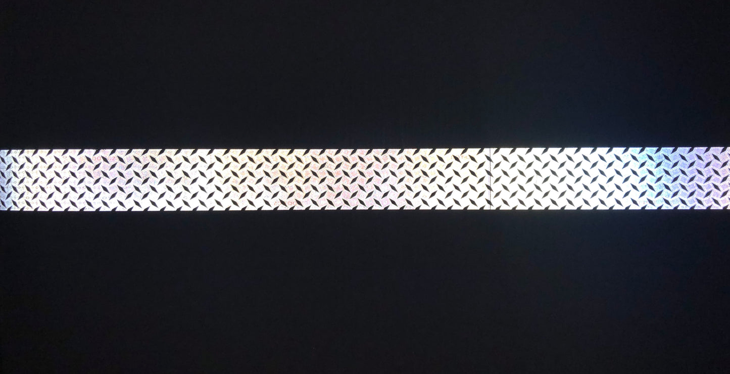 2" Oralite DOT "Diamond Plate" V52 Solid White Tape - Reflective Pro