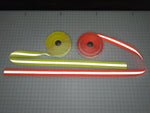2" Reflective Vest Trim Red/Silver or Lime/Silver Sew On Fabric - Reflective Pro
