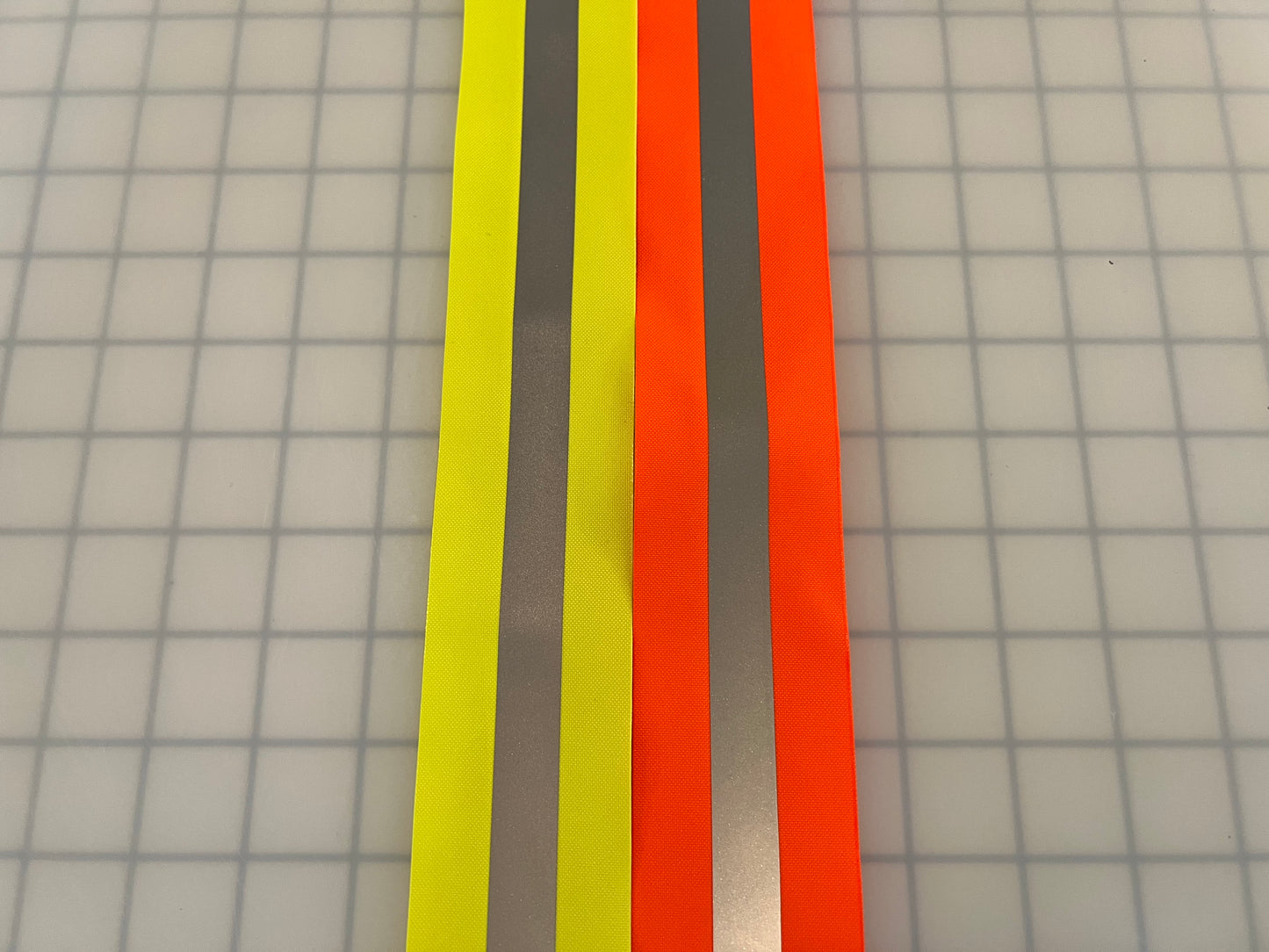 2" Reflective Vest Trim Red/Silver or Lime/Silver Sew On Fabric - Reflective Pro