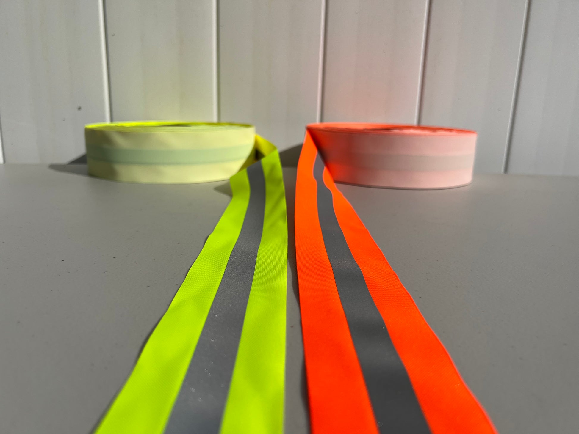 2" Reflective Vest Trim Red/Silver or Lime/Silver Sew On Fabric - Reflective Pro