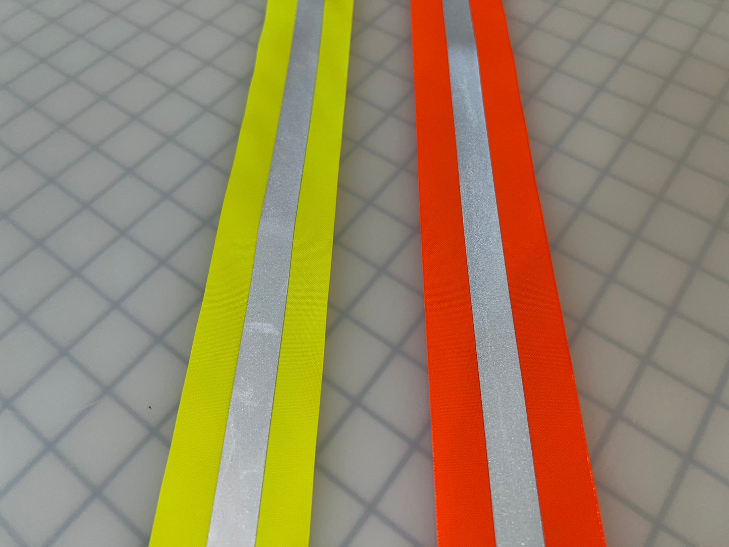 2" Reflective Vest Trim Red/Silver or Lime/Silver Sew On Fabric - Reflective Pro