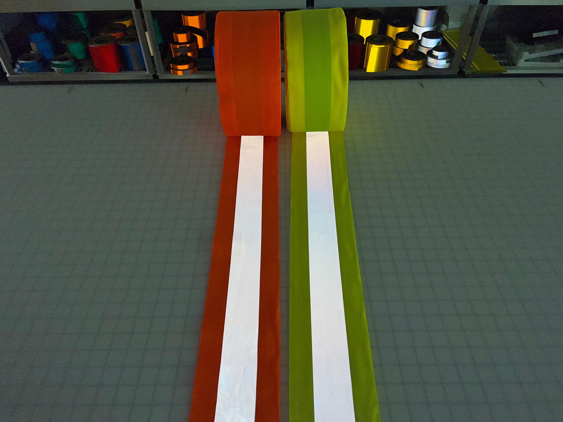 4.5" Reflective Vest Trim Red/Silver or Lime/Silver Sew On Fabric (ANSI Approved) - Reflective Pro