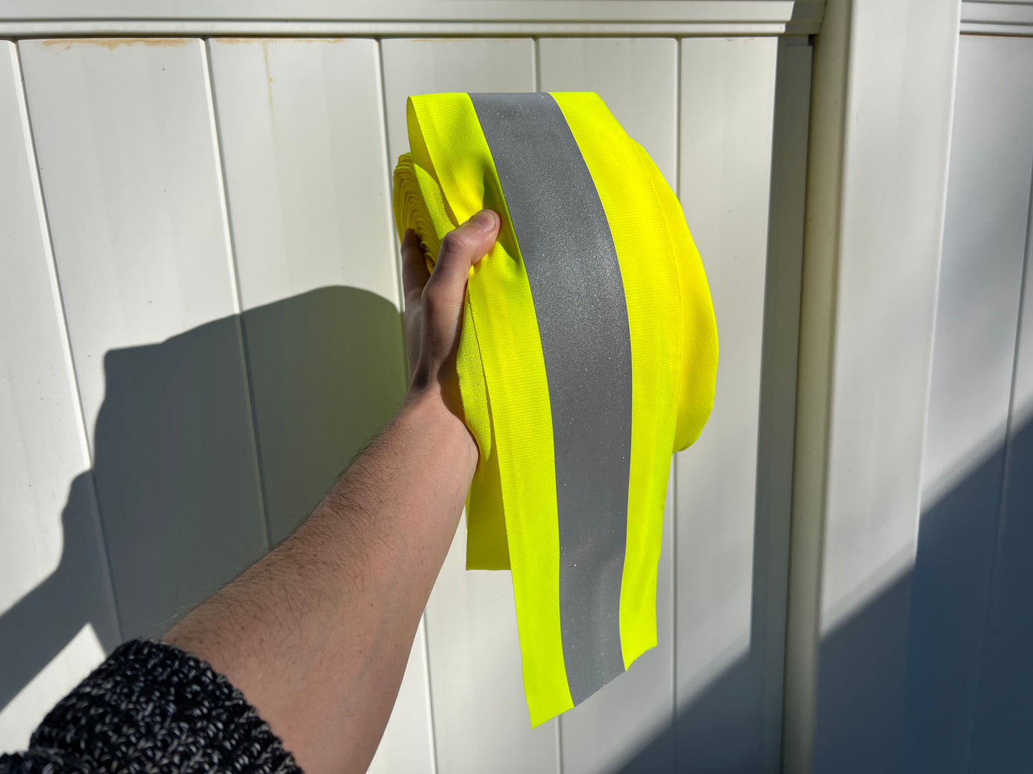 4.5" Reflective Vest Trim Red/Silver or Lime/Silver Sew On Fabric (ANSI Approved) - Reflective Pro