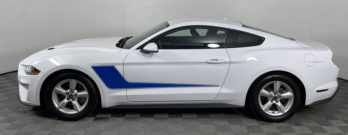 Ford Mustang Side Check Stripe Fits 2015-2022 - Reflective Pro