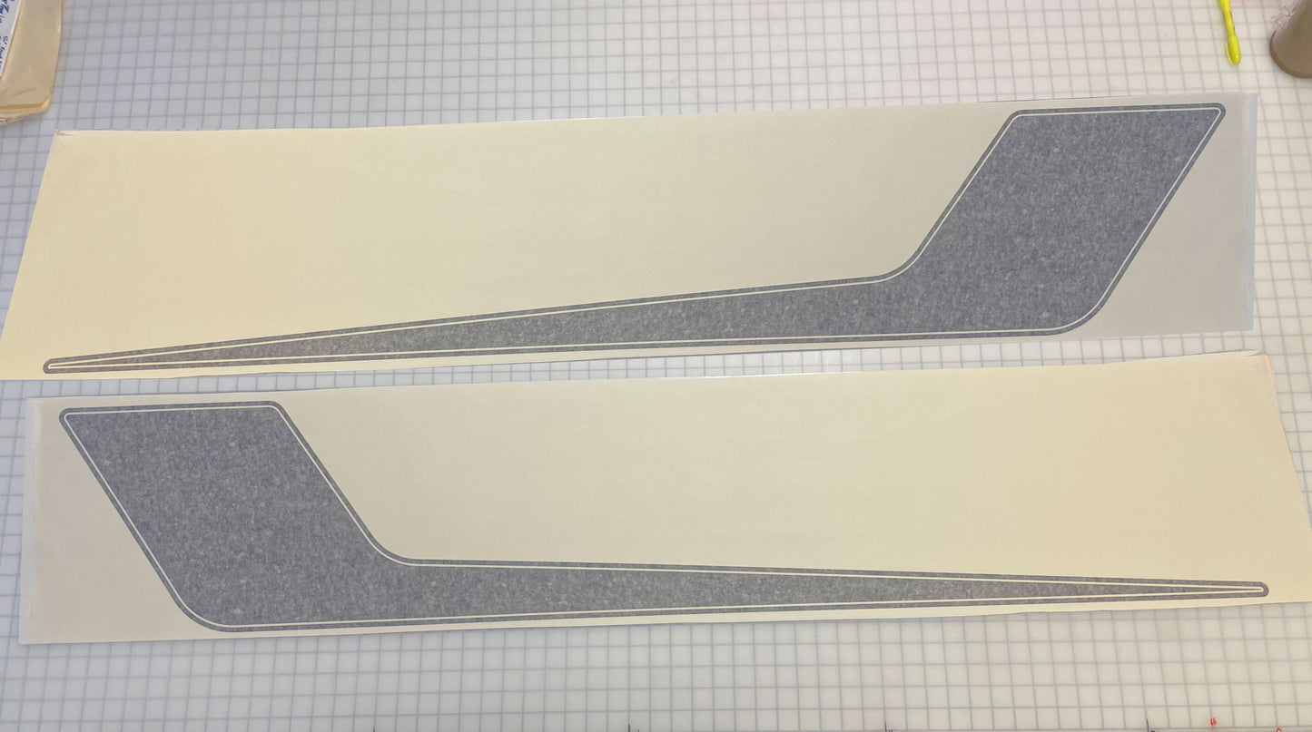 Ford Mustang Side Check Stripe Fits 2015-2022 - Reflective Pro