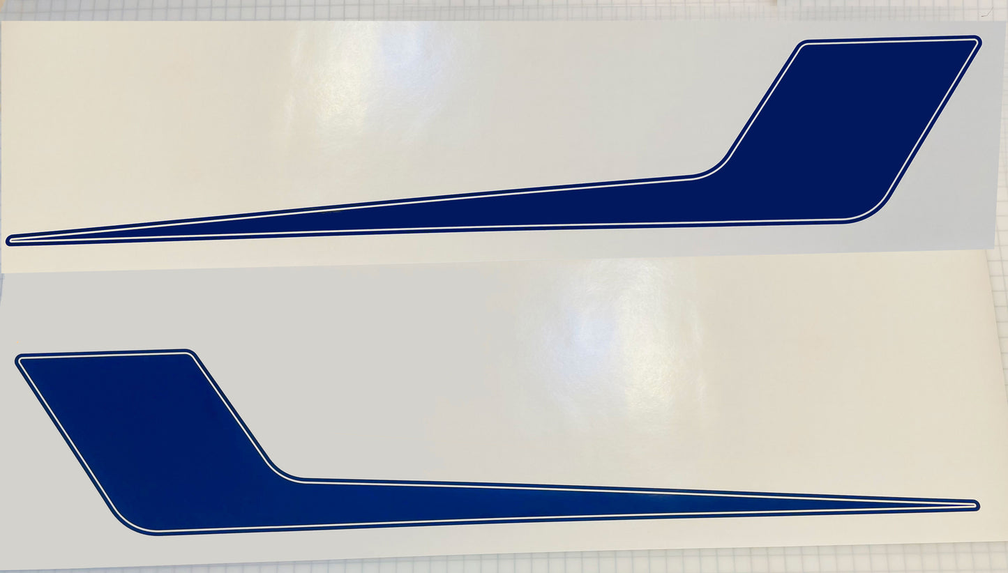 Ford Mustang Side Check Stripe Fits 2015-2022 - Reflective Pro