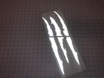 REFLECTIVE Monster Claw Headlight Decal - Reflective Pro