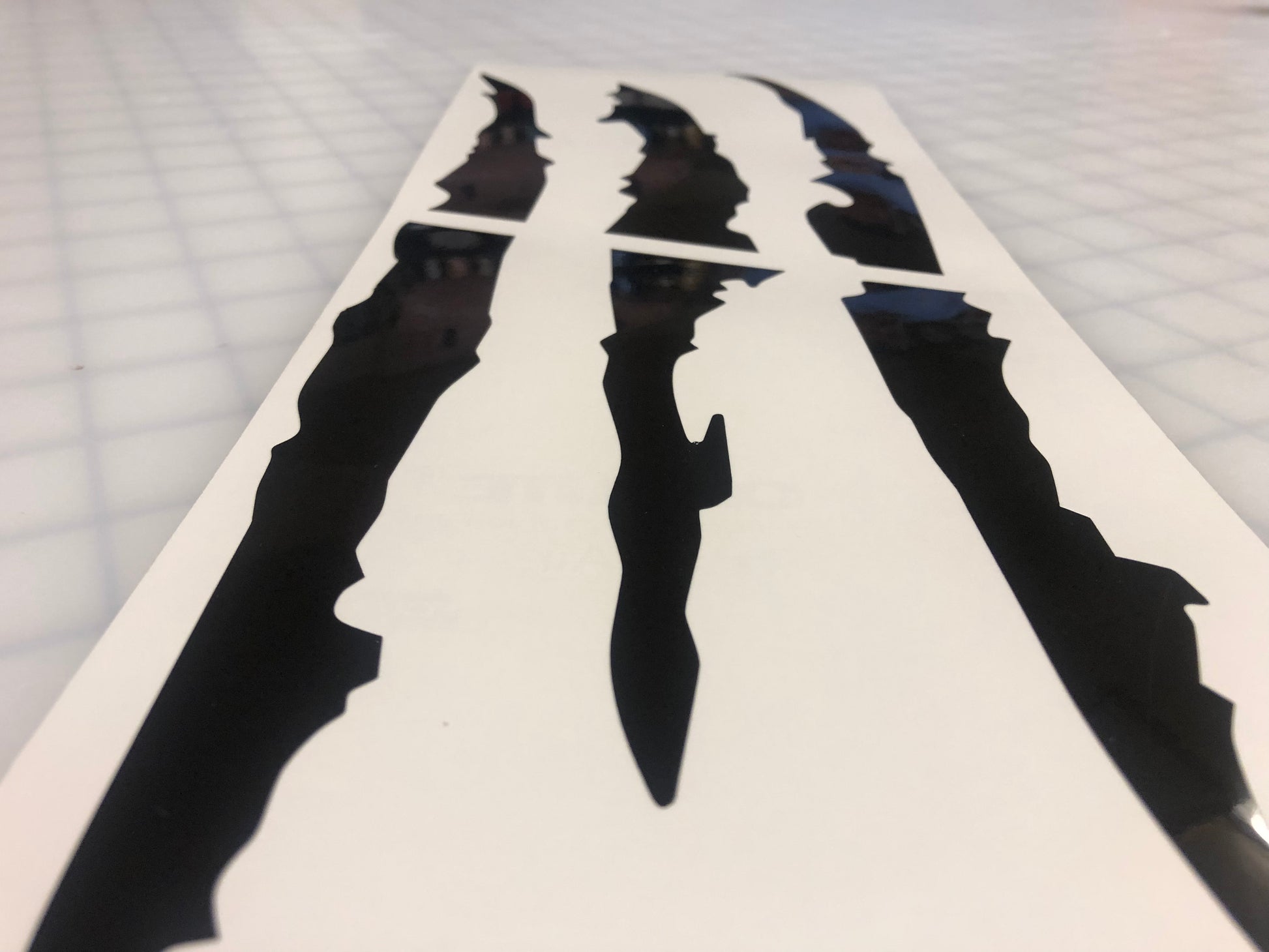 REFLECTIVE Monster Claw Headlight Decal - Reflective Pro