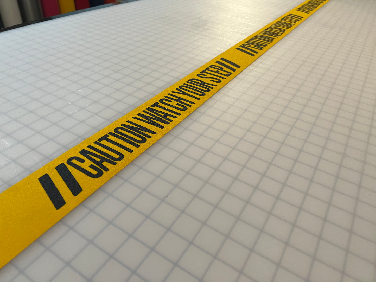 3" Anti-Slip "Caution Watch Your Step" Tread Tape Yellow & Black Gator Grip 60 Grit OSHA - Reflective Pro