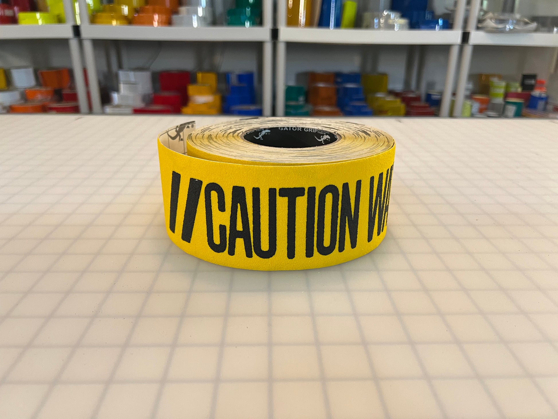 3" Anti-Slip "Caution Watch Your Step" Tread Tape Yellow & Black Gator Grip 60 Grit OSHA - Reflective Pro