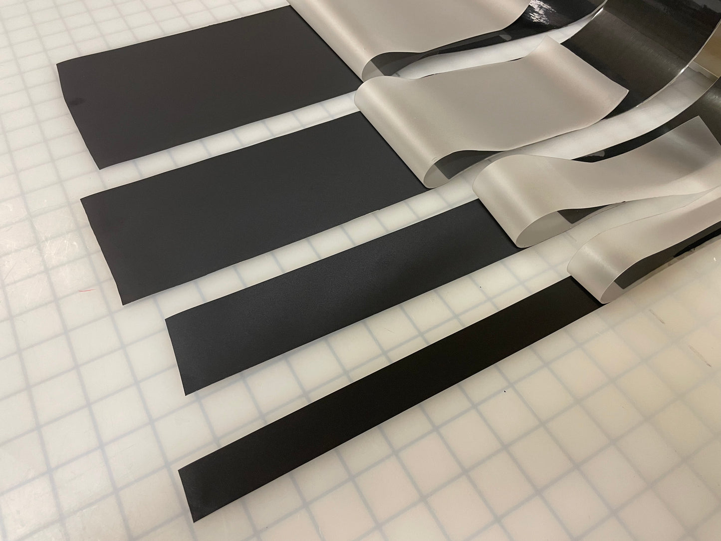 Black Reflective Fabric Sew On 1" 2" 4" 6" Reflects White - Reflective Pro