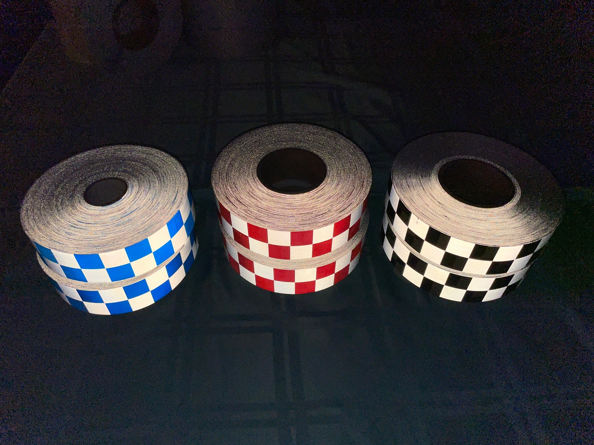 2" Inch Checkered Reflective Fabric Sew On - Reflective Pro