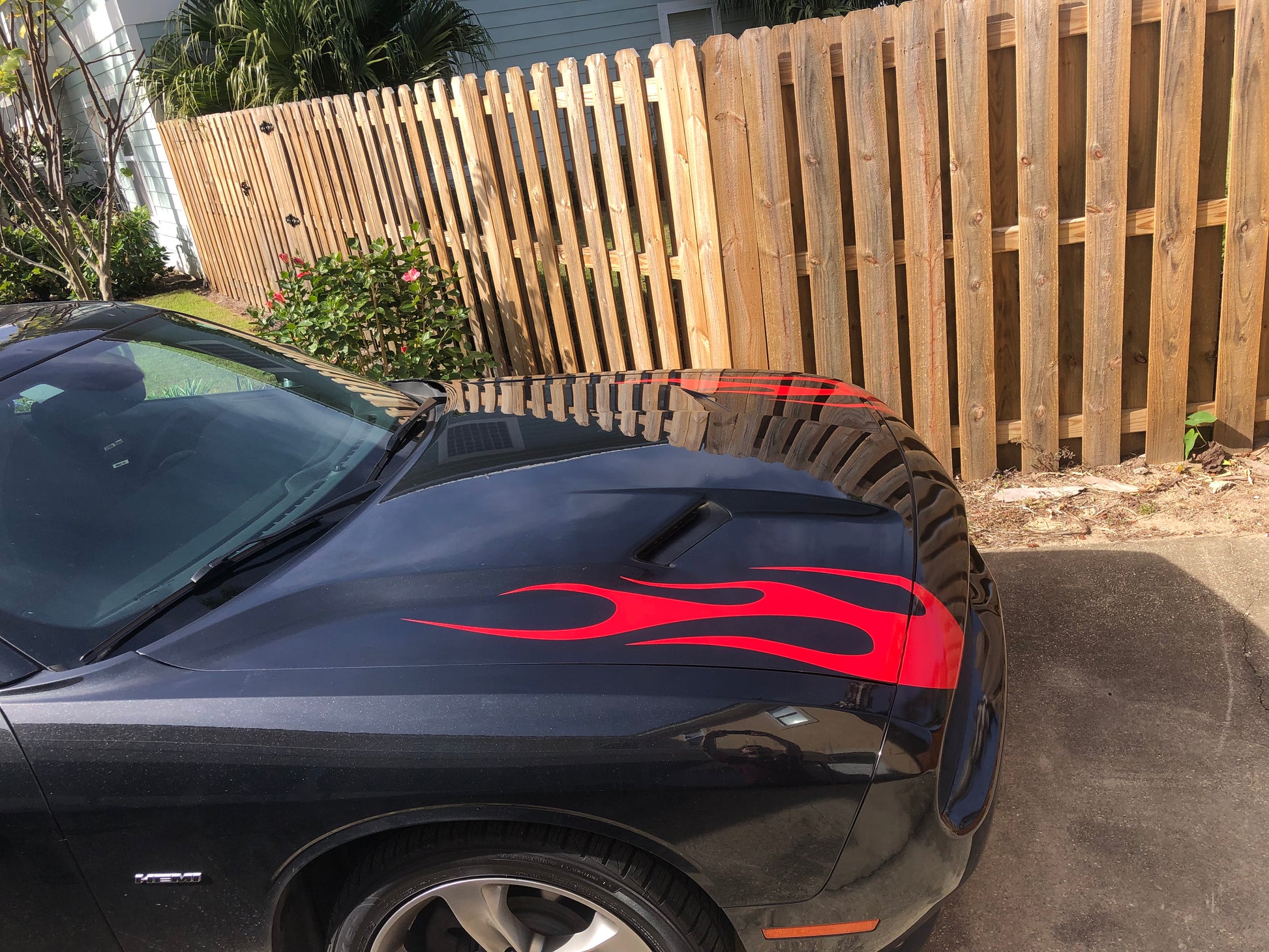 Flame Vinyl Graphic Universal Fit 12" x 40" Pair of 2 Fits All Cars - Reflective Pro