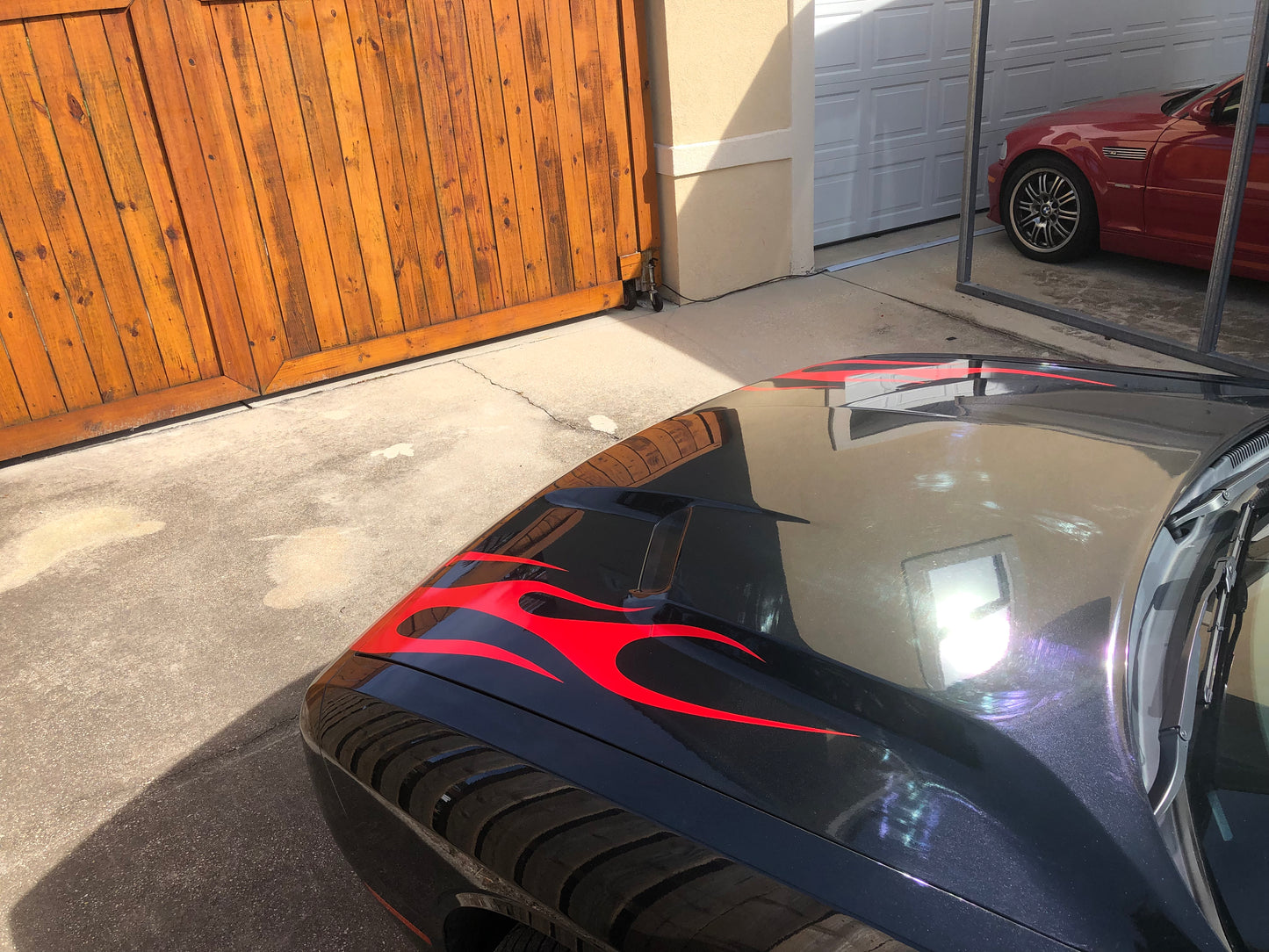 Flame Vinyl Graphic Universal Fit 12" x 40" Pair of 2 Fits All Cars - Reflective Pro