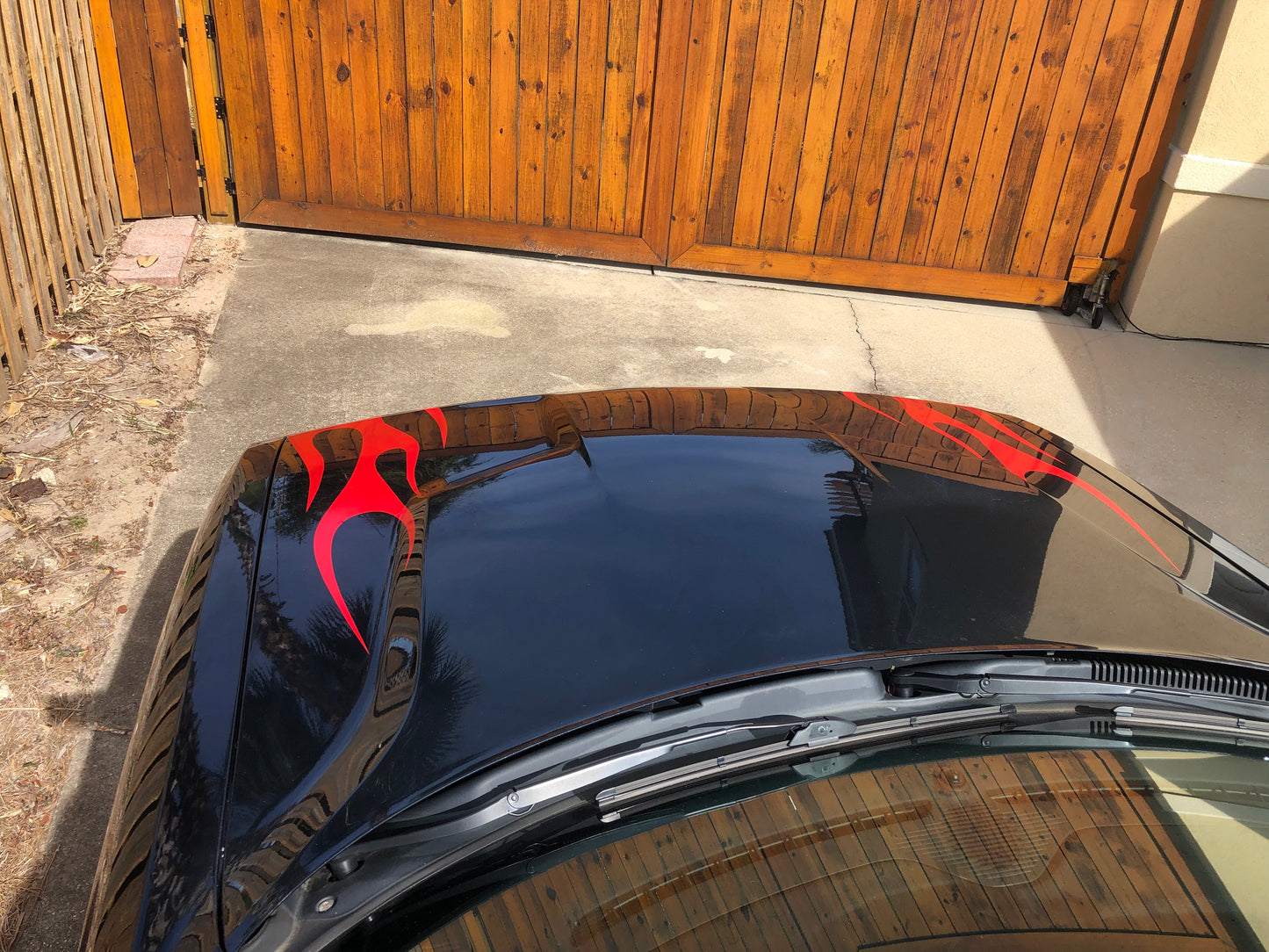 Flame Vinyl Graphic Universal Fit 12" x 40" Pair of 2 Fits All Cars - Reflective Pro