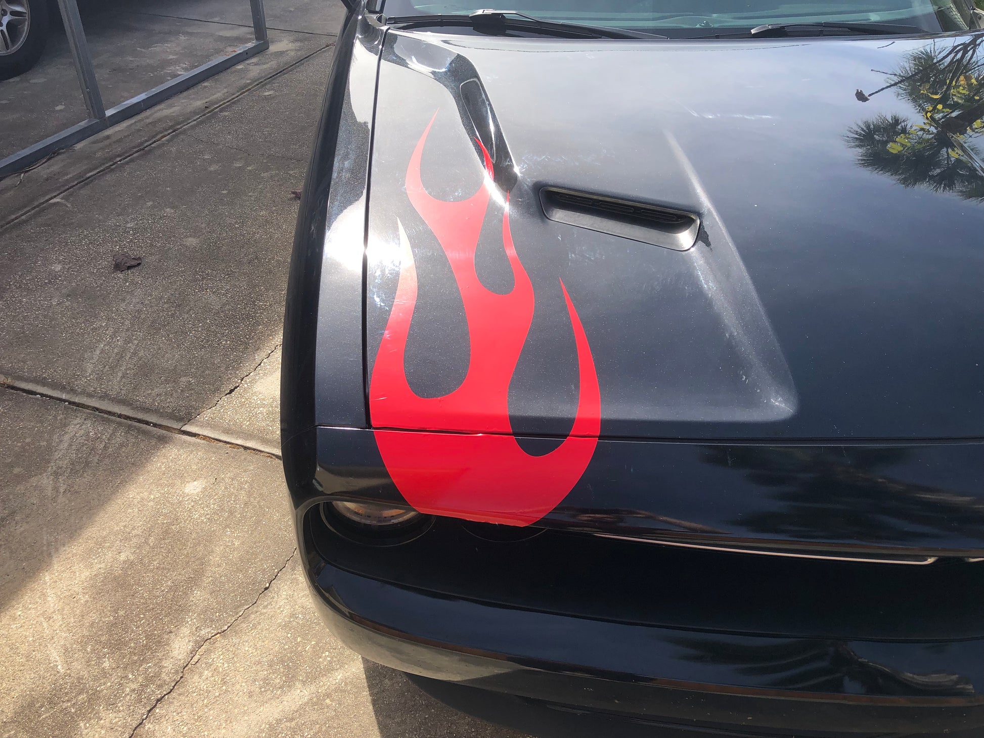 Flame Vinyl Graphic Universal Fit 12" x 40" Pair of 2 Fits All Cars - Reflective Pro