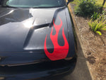 Flame Vinyl Graphic Universal Fit 12" x 40" Pair of 2 Fits All Cars - Reflective Pro