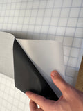 Black Reflective Fabric Sew On 1" 2" 4" 6" Reflects White - Reflective Pro
