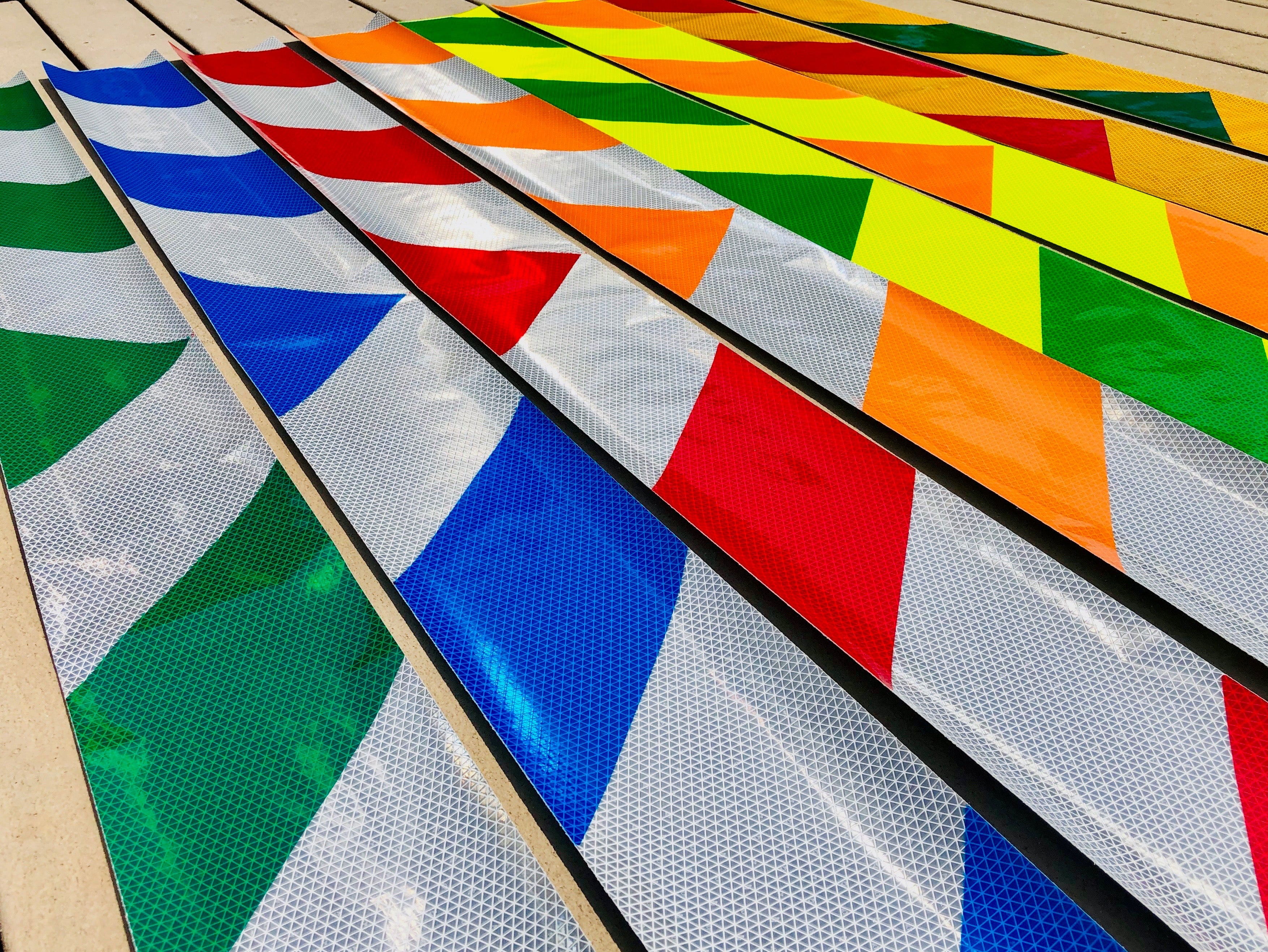 6"x72" Reflective Chevron Panels Oralite (Multiple Colors) - Reflective Pro