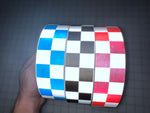 2" Inch Checkered Reflective Fabric Sew On - Reflective Pro