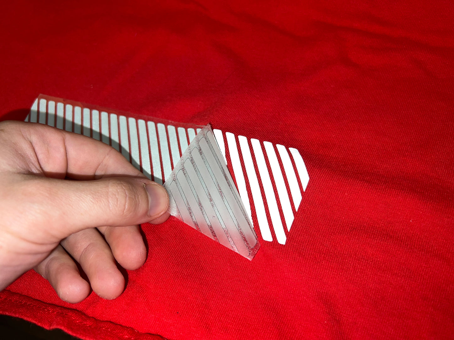 2" Inch Reflective Fabric Iron On Slanted Line - Reflective Pro