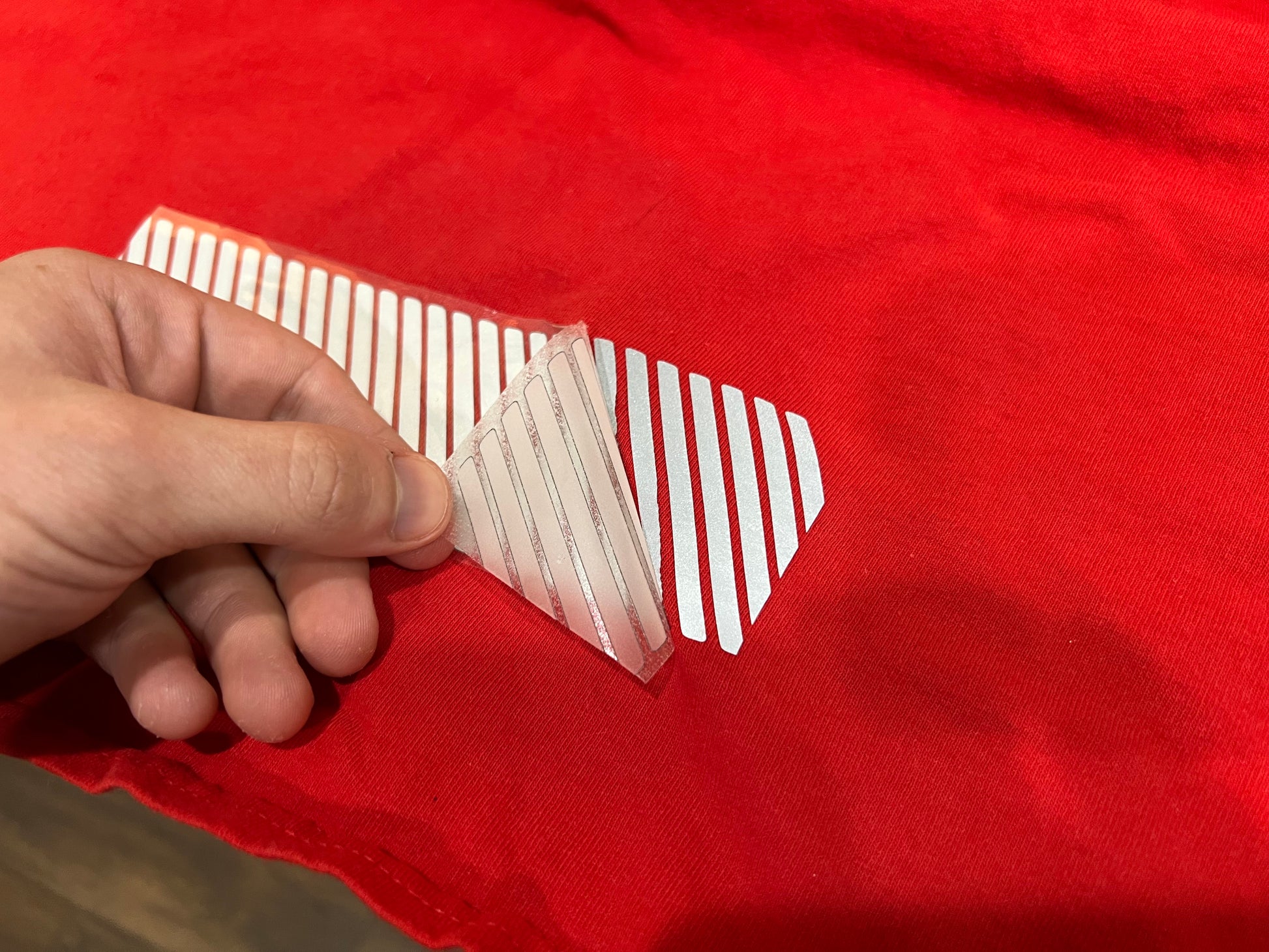 2" Inch Reflective Fabric Iron On Slanted Line - Reflective Pro