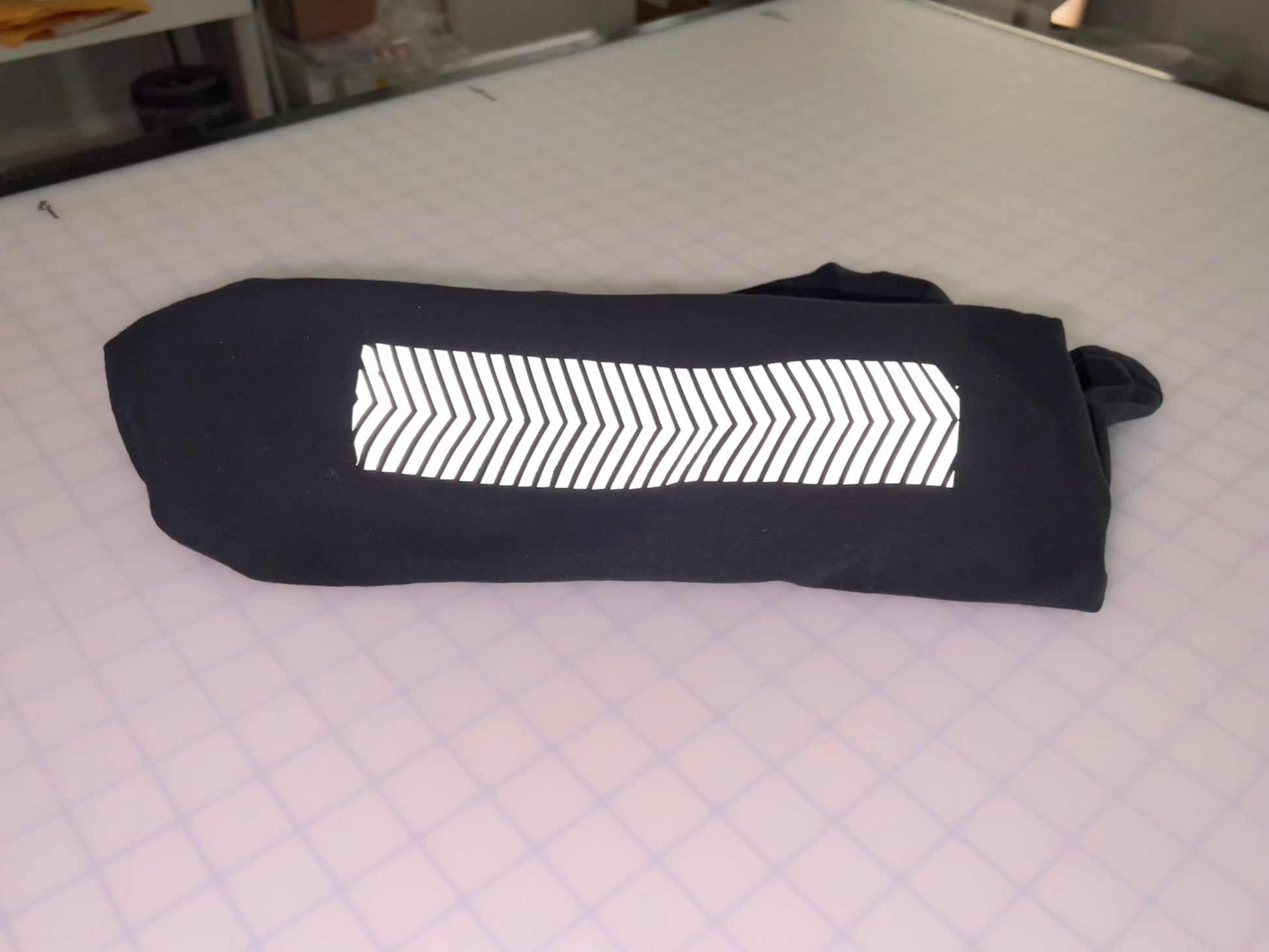 2" Inch Reflective Fabric Iron On Pointed Arrow - Reflective Pro