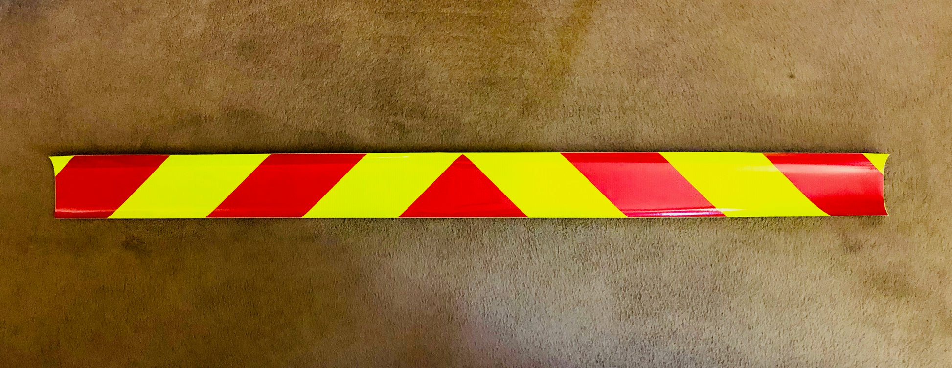 Lime & Red Reflective Chevron Panel (Multiple Sizes) - Reflective Pro