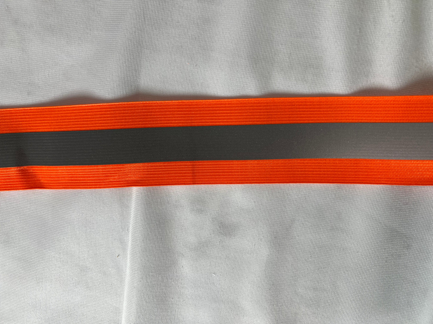 2" Reflective ELASTIC Vest Trim Fluorescent Orange & Lime Sew On Fabric - Reflective Pro