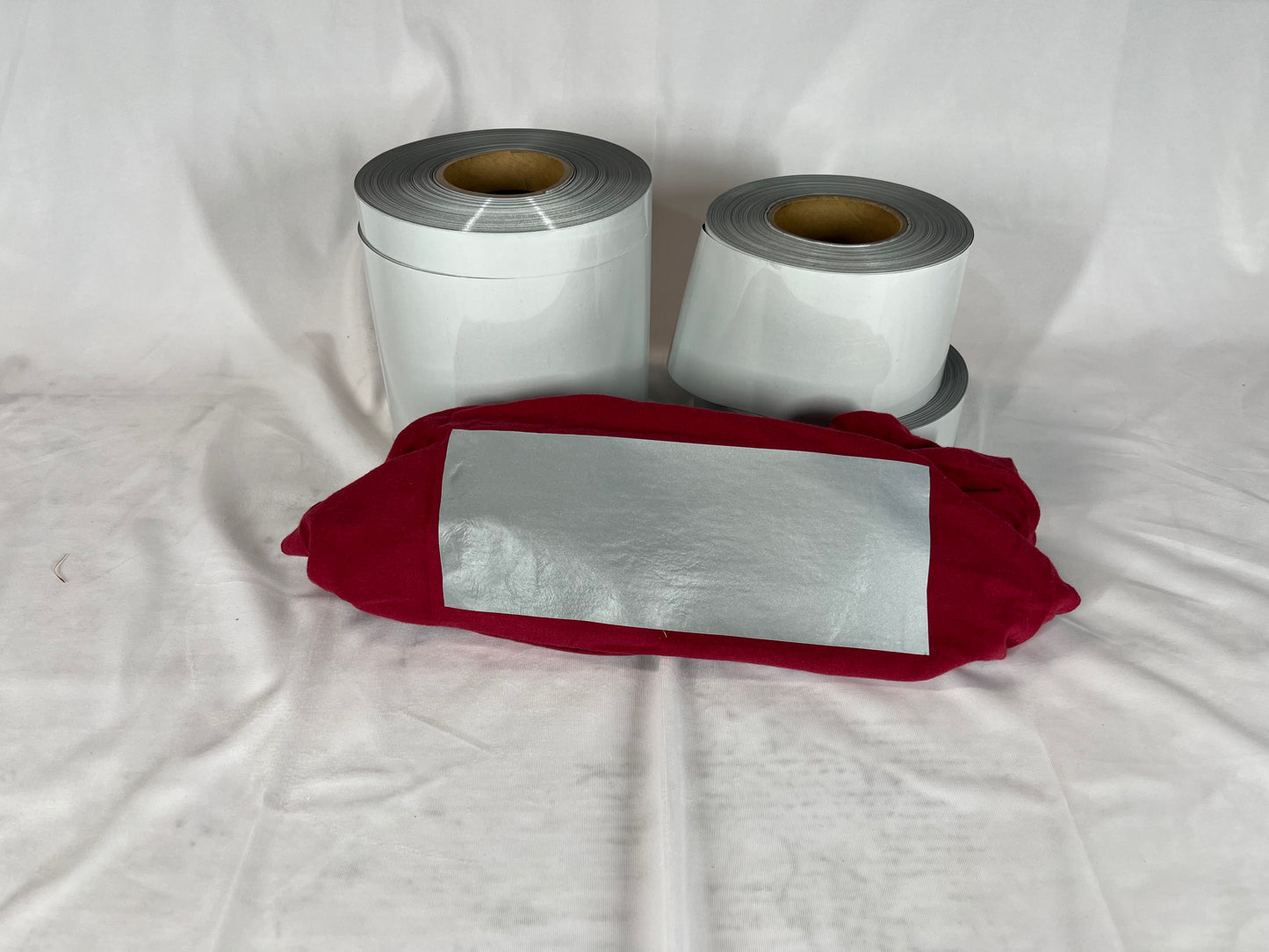 Iron On Silver Reflective Fabric 1" 2" 4" 6" - Reflective Pro