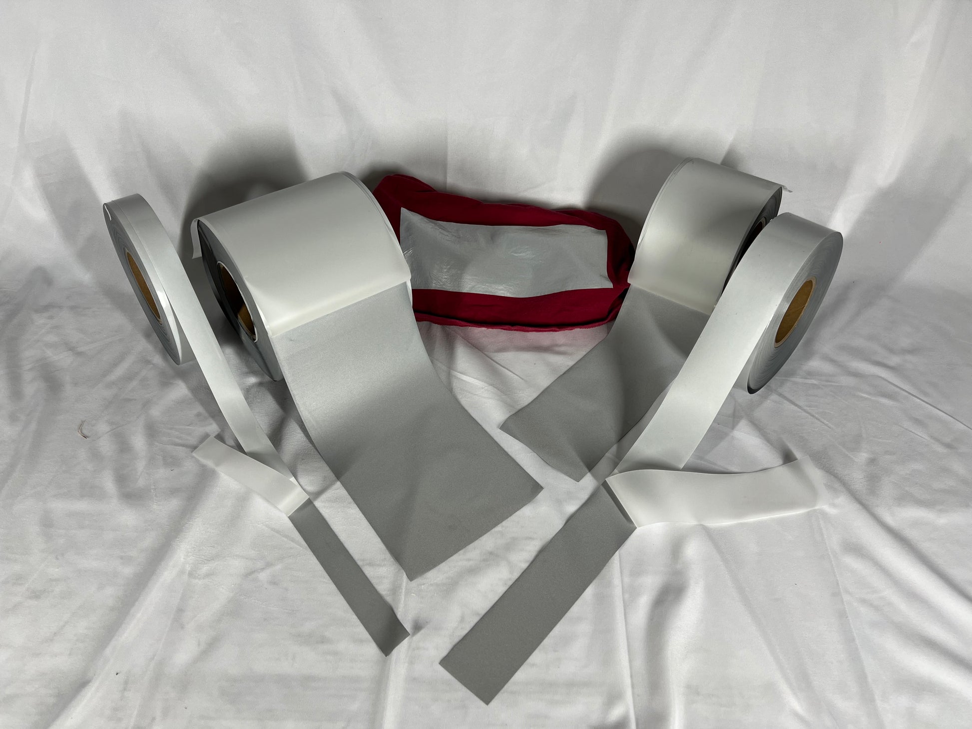 Iron On Silver Reflective Fabric 1" 2" 4" 6" - Reflective Pro
