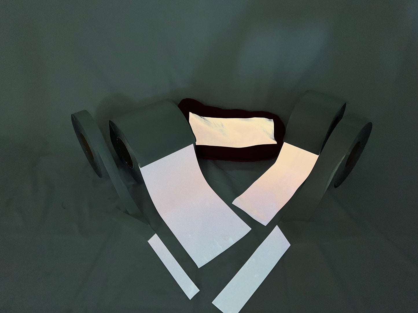 Iron On Silver Reflective Fabric 1" 2" 4" 6" - Reflective Pro