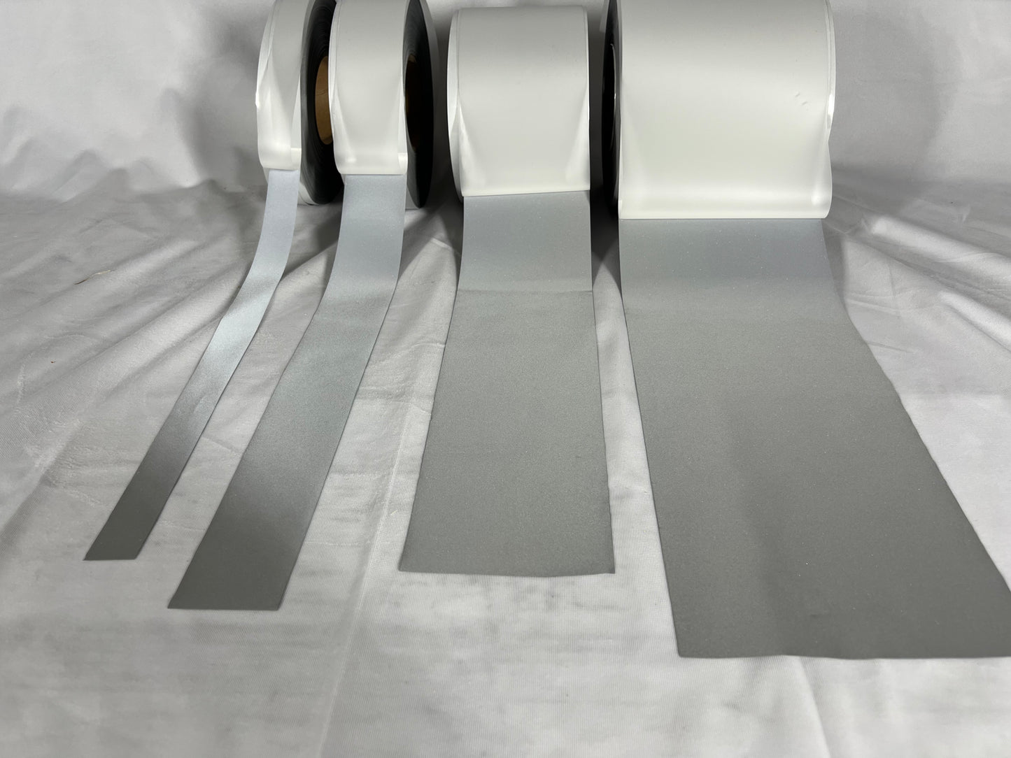 Iron On Silver Reflective Fabric 1" 2" 4" 6" - Reflective Pro