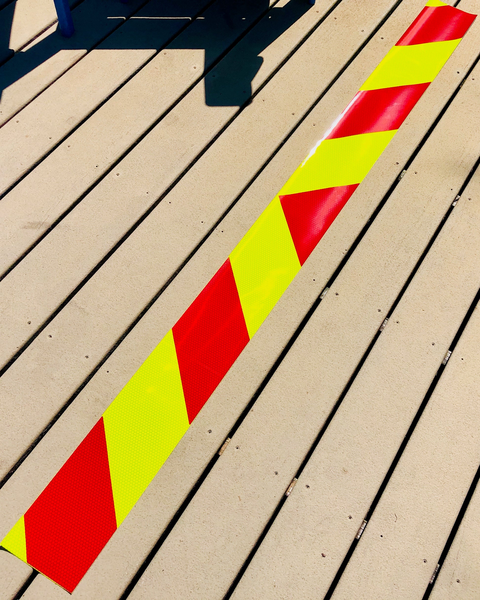 Lime & Red Reflective Chevron Panel (Multiple Sizes) - Reflective Pro